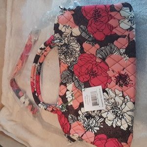 Vera Bradley Chain Shoulder Bag Mocha Rouge Retired